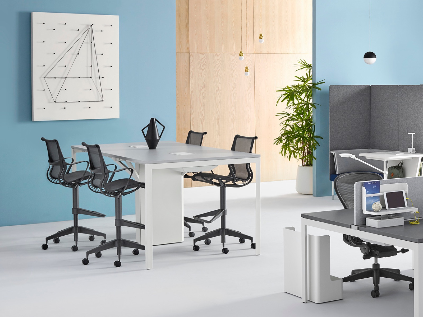 办公屏风|屏风工作站|办公家具|登录入口家具|Layout Studio 开放式办公区
